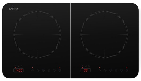 Klarstein Cookio dvojna indukcijska kuhalna plošča 3500W s časovnikom, steklokeramika