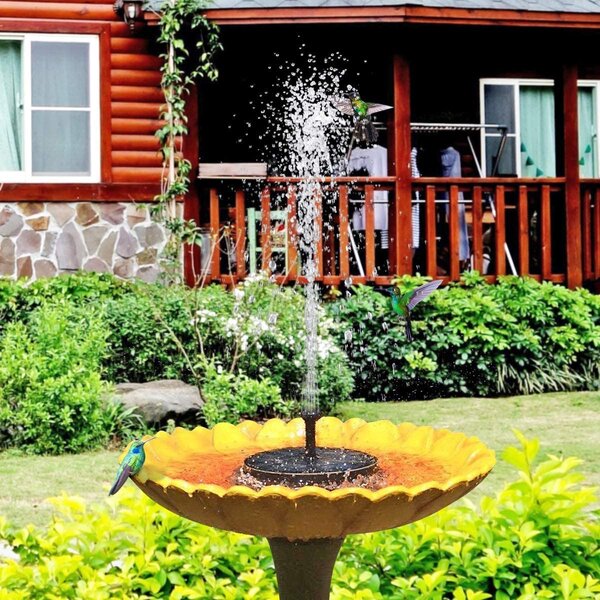 Solarna plavajoča vrtna fontana - črpalka za ribnike