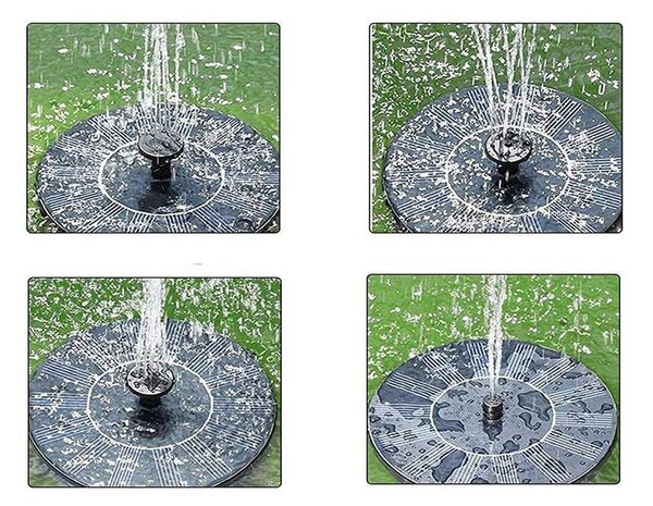 Solarna plavajoča vrtna fontana - črpalka za ribnike