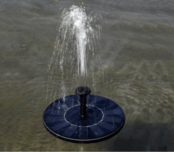 Solarna plavajoča vrtna fontana - črpalka za ribnike