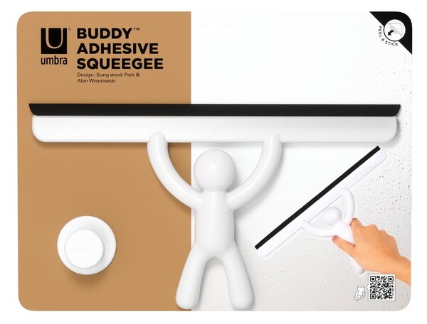 Bel brisalec za okna z držalom 26 cm Buddy – Umbra
