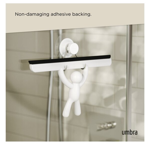 Bel brisalec za okna z držalom 26 cm Buddy – Umbra