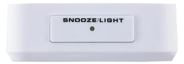 LED bela digitalna budilka in termometer