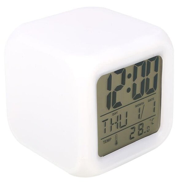 LCD LED RGB budilka in termometer