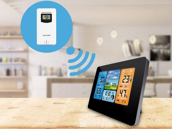 LCD brezžična vremenska postaja + zunanja enota