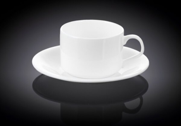 Set 2 Skodelic in Podstavkov, Porcelan, 160ml