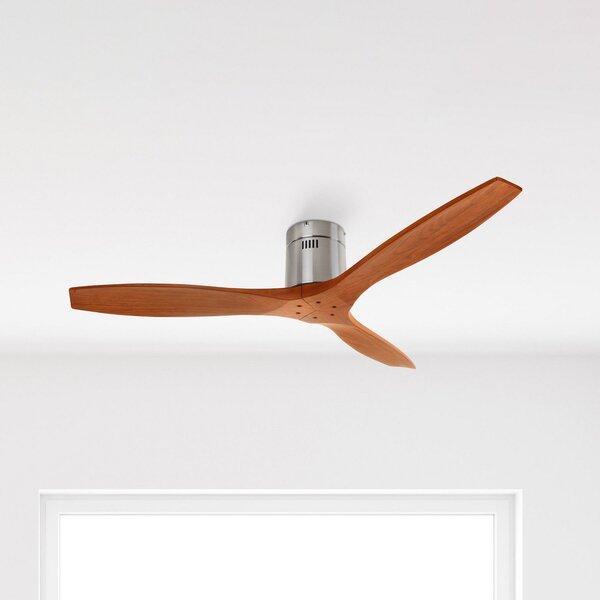 LEDS-C4 Stropni ventilator Stem z lesenimi lopaticami, les temen, Les, Dnevna soba / jedilnica, Les, Sodobni