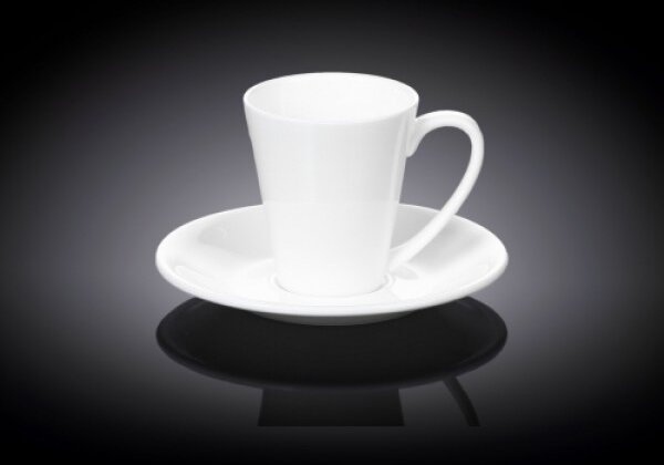 Set 2 Skodelic in Podstavkov, Porcelan, 110ml