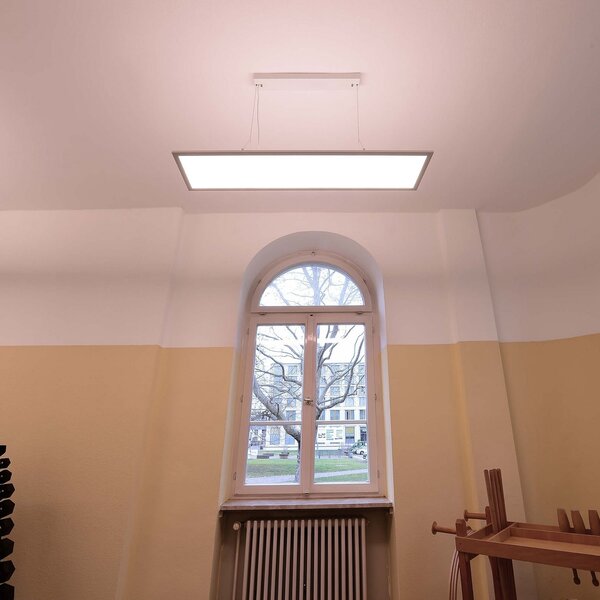 Deko-Light LED viseča svetilka 3422, kotna, potopno stikalo, bela, zatemnjen, Bela, Študija / pisarna, Kovina, Sodobni