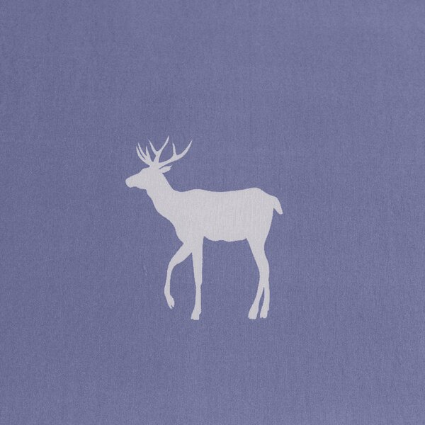 Rjuha in prevleka za vzglavnik DEER AND TREE, modro-siva Dimenzije: 50 x 70 cm | 140 x 240 cm