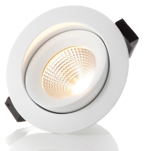 The Light Group SLC One 360° LED vgradna svetilka bela 3.000K, zatemnjen, Bela, Dnevna soba / jedilnica, Kovina, Sodobni, Vgradne svetilke okrogle