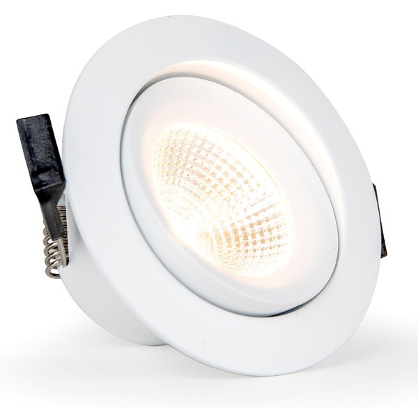 The Light Group SLC One 360° LED svetilka za vgradnjo bela 2.700K, zatemnjen, Bela, Dnevna soba / jedilnica, Kovina, Sodobni, Vgradne svetilke okrogle