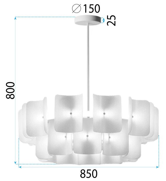 Viseča svetilka LED APP1671-1CP White