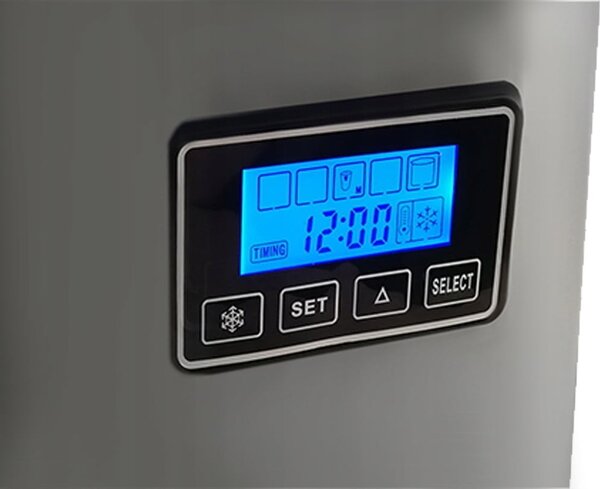 120W LCD barski aparat za izdelavo ledenih kock 2,2l ledomat inox