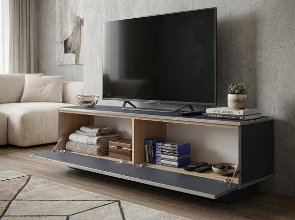 TV omarica ALVIN 135 cm, antracit/srebrna