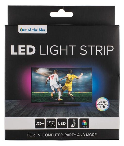 Set USB TV LED RGB trak televizijska osvetlitev 3m + daljinec