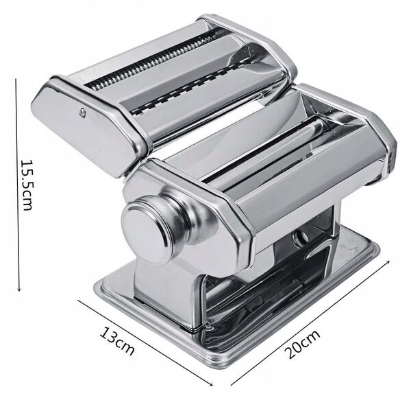 3v1 inox ročni strojček za testenine 20cm