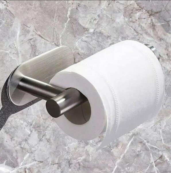 Inox samolepilno 3M držalo za WC papir 17cm