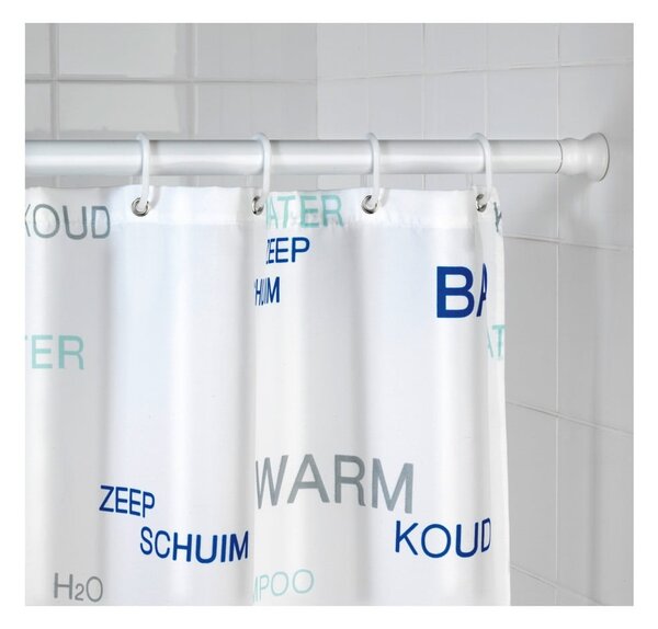 Bel teleskopski drog za tuš zavese Wenko Shower Curtain Rod