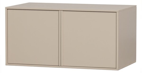 Kremno bela modularna garderobna omara iz masivnega bora 100x50 cm Daily – vtwonen