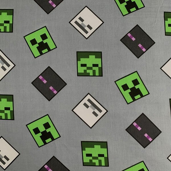 Jerry Fabrics Bombažna posteljnina Minecraft Hostile Mobs, 140 x 200 cm, 70 x 90 cm