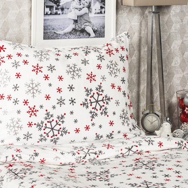 4Home Posteljnina iz mikroflanele Snowflakes, 140 x 220 cm, 70 x 90 cm