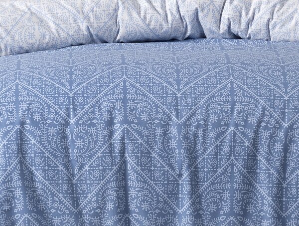 BedTex Bombažna posteljnina Vira Blue , 140 x 200cm, 70 x 90 cm