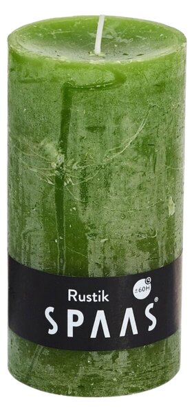 Stebrična sveča SPAAS RUSTIK 13 cm zelena