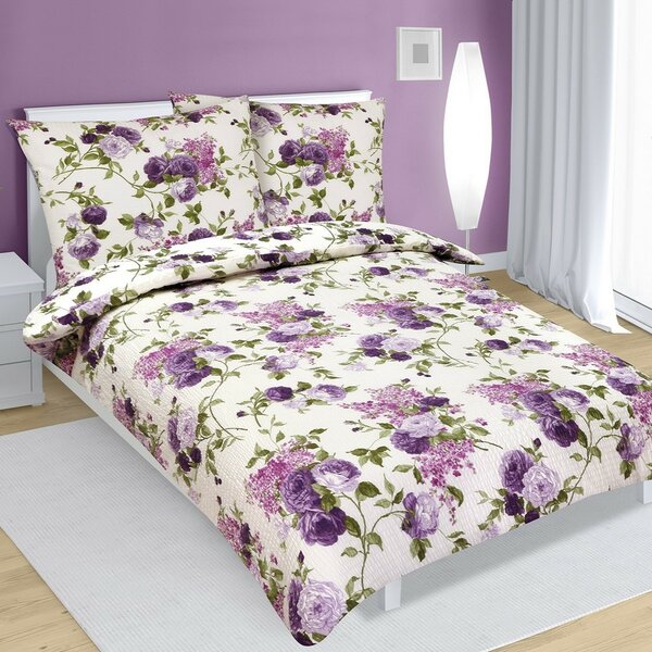 Bellatex Bombažno posteljno perilo Rose lilac ,140 x 220 cm, 70 x 90 cm, 140 x 220 cm, 70 x 90 cm