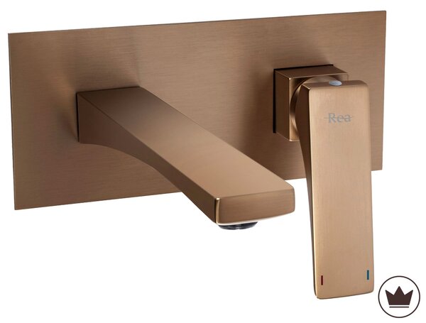 REA PREMIUM Joe Brush Copper Skrita armatura za umivalnik