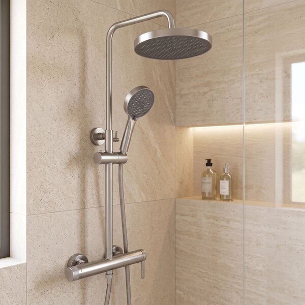 Komplet za prhanje Rea Grace Brush Nickel