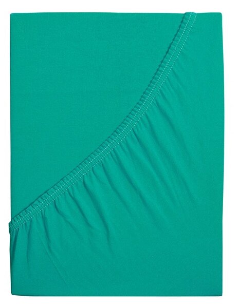 Jersey rjuha za otroško posteljico EXCLUSIVE 60x120 cm turkizna