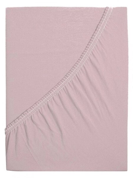 Jersey rjuha za otroško posteljico EXCLUSIVE 70x140 cm staro roza