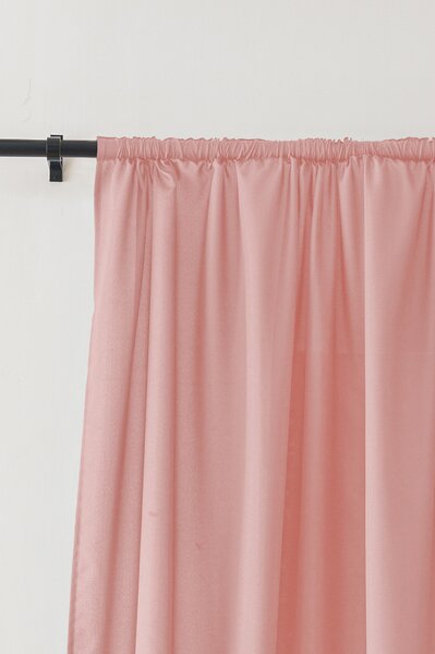 Zavesa OXFORD LIGHT 140x250 cm, roza Za obesiti: Trak za nabiranje