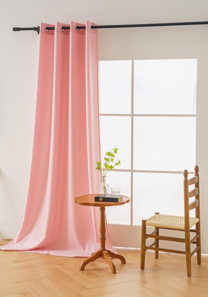 Zavesa OXFORD LIGHT 140x250 cm, roza Za obesiti: Trak za nabiranje
