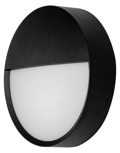 BRUMBERG LED-stenna svetilka za zunanjo uporabo EYE, polodprta, črna, CCT, IP65, Črna, Hodnik, Aluminij, Sodobni