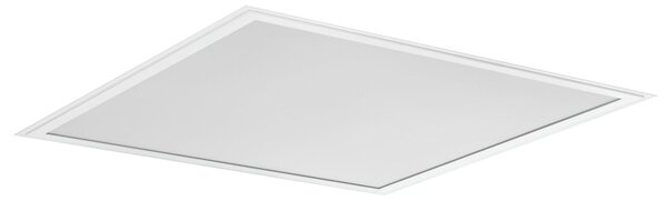 BRUMBERG LED-panel Aggy 62 x cm, vklop/izklop, 3000 K, mikroprizmatičen, Bela, Študija / pisarna, Aluminij, Vgradne luči kotne