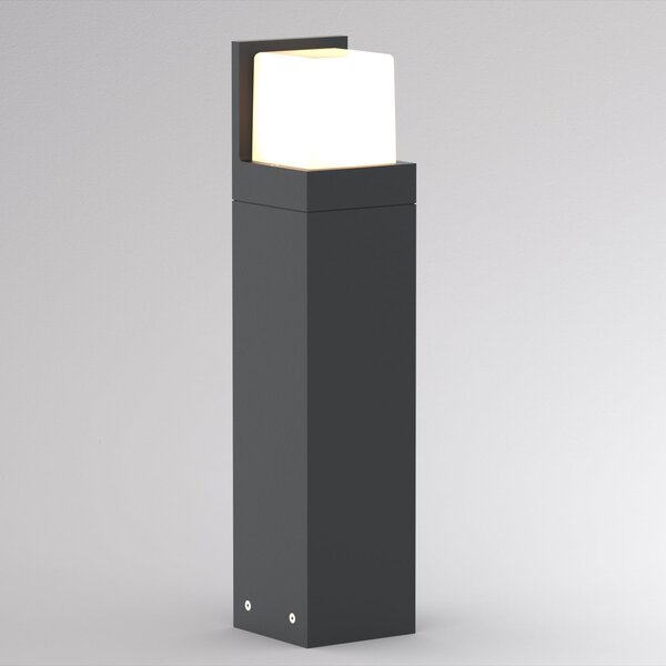 Molto Luce LED-ulična svetilka FYNN-C, višina 45 cm, antracitna, CCT IP65, vklop/izklop, Črna, Aluminij, Sodobni, Zunanji podstavek