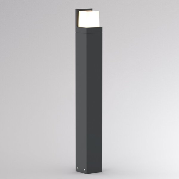 Molto Luce LED-ulična svetilka FYNN-C, višina 85 cm, antracitna, CCT IP65, vklop/izklop, Črna, Aluminij, Sodobni