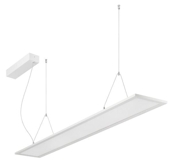 BRUMBERG LED-visoka svetilka Adara 149,5 cm vklop/izklop 2CCT mikroprizma, Bela, Študija / pisarna, Aluminij