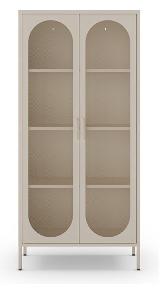 Kremno bela kovinska omara 80x170x40 cm Diora – Marckeric