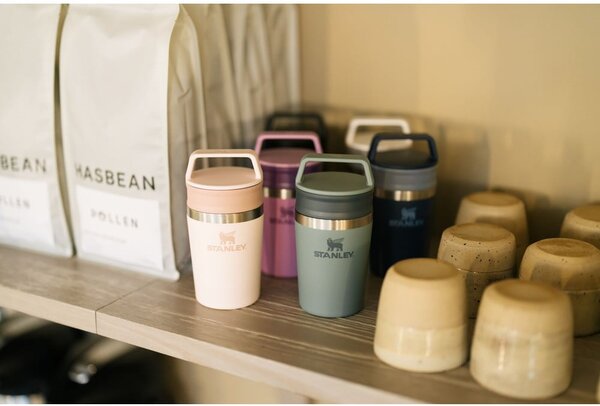 Svetlo rožnat termo lonček iz nerjavečega jekla 350 ml Café-To-Go Rose Quartz – Stanley