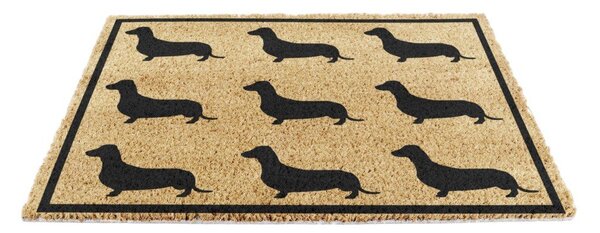Predpražnik iz kokosovih vlaken 40x60 cm Dachshund – Artsy Doormats