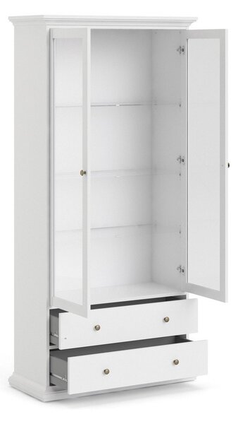 Bela vitrina 96x201 cm Paris – Tvilum