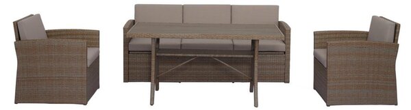 Mömax Lounge Garnitura Seline, Rjava, 4-Delno