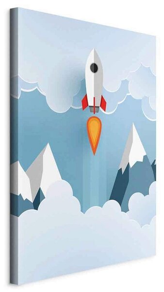 Artgeist Slika Na Platnu Rocket In The Clouds
