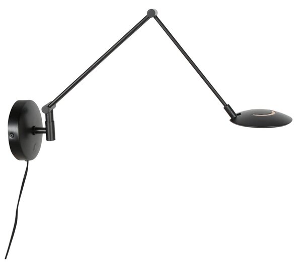 Steinhauer LED-stenna svetilka Zenith 2 z ročajem, črna, CCT, kovina, vtič, zatemnjen, Črna, Dnevna soba / jedilnica, Kovina, Sodobni