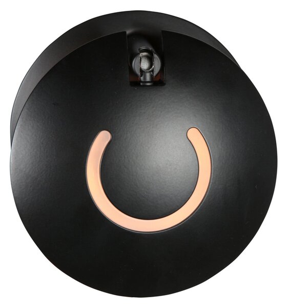 Steinhauer LED-stenna svetilka Zenith 2, črna, CCT, kovina, vtič, zatemnjen, Črna, Dnevna soba / jedilnica, Kovina, Sodobni, Okrogla stena