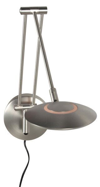 Steinhauer LED-stenna svetilka Zenith 2 z ročajem, jeklo, CCT, kovina, vtič, zatemnjen, Kovinska, Dnevna soba / jedilnica, Kovina, Sodobni