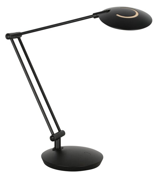 Steinhauer LED namizna svetilka Zenith 2, črna, CCT, daljinski upravljalnik, zatemnjen, Črna, Študija / pisarna, Kovina, Sodobni